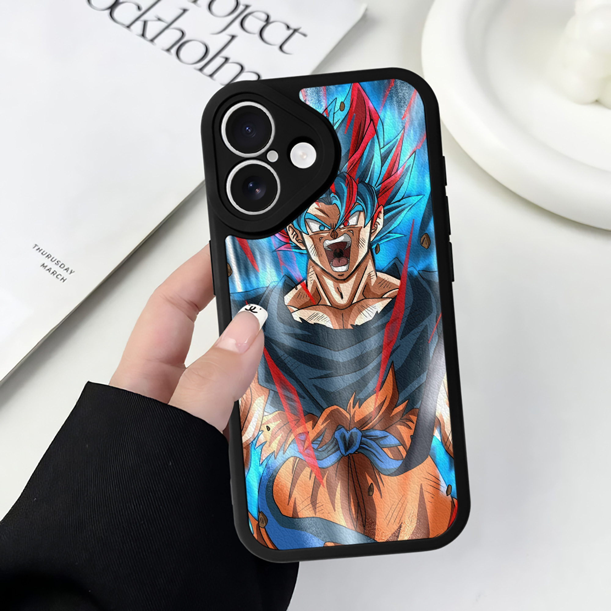 （画像用） ドラゴンボール DRAGON BALL 【iPhone 16シリーズ対応】シリコンスマホケース（レザー調） 材質：シリコン